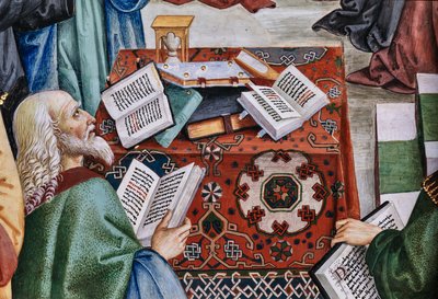 Biblioteca Piccolomini, parete sud-ovest: Pio II presiede la Dieta di Mantova, 1 giugno da Bernardino di Betto Pinturicchio