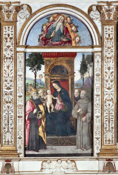 Vergine con bambino e sant