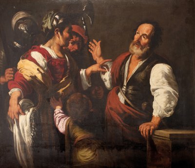 Il rinnegamento di San Pietro da Bernardo (follower of) Strozzi