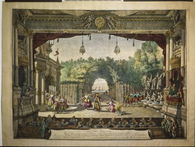 Balletto Le Turc Généreux nel Burgtheater di Vienna, 1758 da Bernardo Bellotto