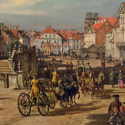 Chiesa della Santa Croce a Varsavia (dettaglio) da Bernardo Bellotto