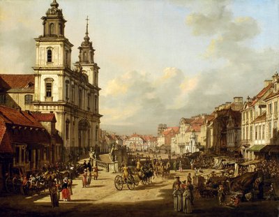 Chiesa della Santa Croce a Varsavia. da Bernardo Bellotto