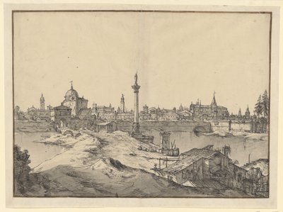 Veduta immaginaria di Padova da Bernardo Bellotto