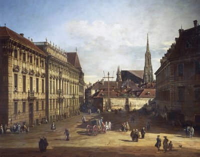 Lobkowitzplatz (Piazza Lobkowitz) a Vienna da Bernardo Bellotto