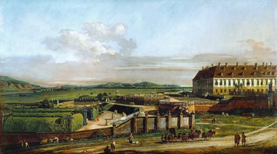 Il castello di Schlosshof visto da nord, tra il 1758 e il 1761 da Bernardo Bellotto