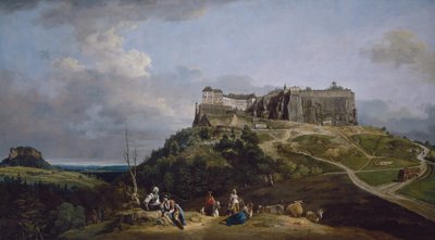 La fortezza di Königstein, 1756-1758 da Bernardo Bellotto