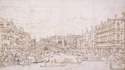 Il Canal Grande, Venezia, con il Ponte di Rialto dal sud da Bernardo Bellotto