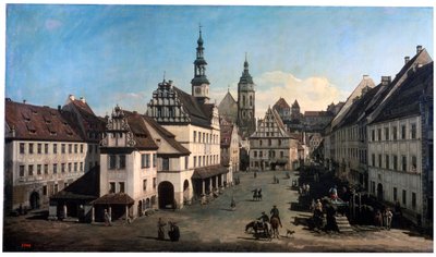 La piazza del mercato a Pirna, c1752-c1755 da Bernardo Bellotto