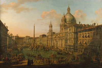 Piazza Navona a Roma da Bernardo Bellotto