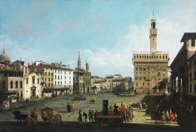 Piazza della Signoria a Firenze da Bernardo Bellotto