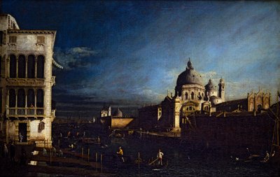 Due vedute veneziane, Canal Grande e Molo verso ovest da Bernardo Bellotto