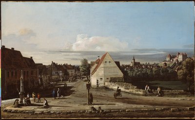 Veduta di Pirna con la fortezza di Sonnenstein, 1755-65 da Bernardo Bellotto