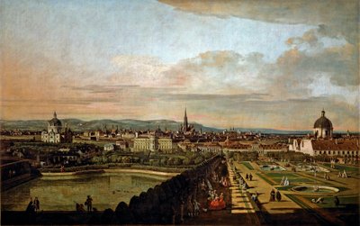 Veduta di Vienna dal Belvedere da Bernardo Bellotto