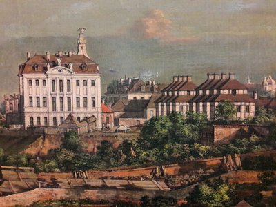 Veduta di Varsavia dal Castello Reale (dettaglio) da Bernardo Bellotto