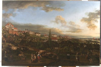 Veduta di Varsavia con il palazzo Ordynacki da Bernardo Bellotto