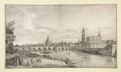 Veduta del ponte di Dresda sull