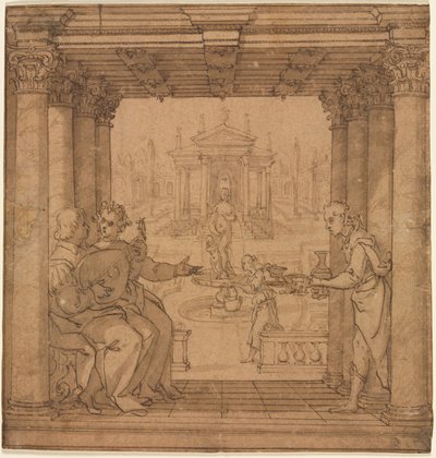 Illustrazione dalla Gerusalemme Liberata di Torquato Tasso, 1586-1590 da Bernardo Castello