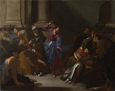 Cristo che scaccia i mercanti dal Tempio, c. 1645 da Bernardo Cavallino