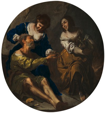 Lot e le sue figlie da Bernardo Cavallino