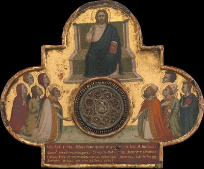 Christus auf dem Thron mit Heiligen da Bernardo Daddi