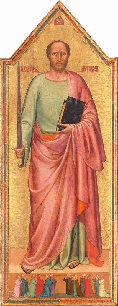 San Paolo e un gruppo di adoratori, 1333 da Bernardo Daddi