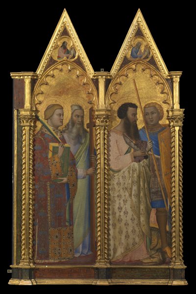 Santi Bartolomeo e Giorgio (pannello sinistro) (recto) da Bernardo Daddi