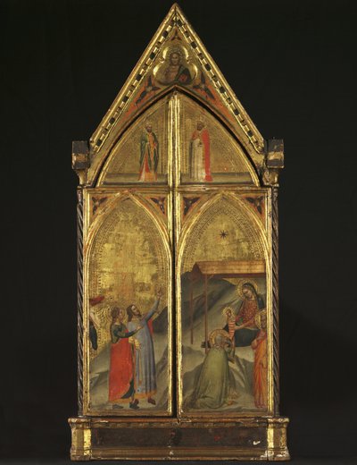 Trittico - La Vergine e il Bambino in trono con santi, 1338 da Bernardo Daddi