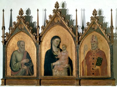 Trittico di Tutti i Santi o Madonna con Bambino tra San Matteo Evangelista e San Nicola di Bari da Bernardo Daddi