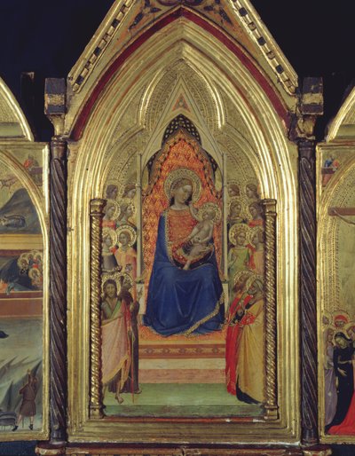 Trittico della Vergine e Bambino in Trono da Bernardo Daddi