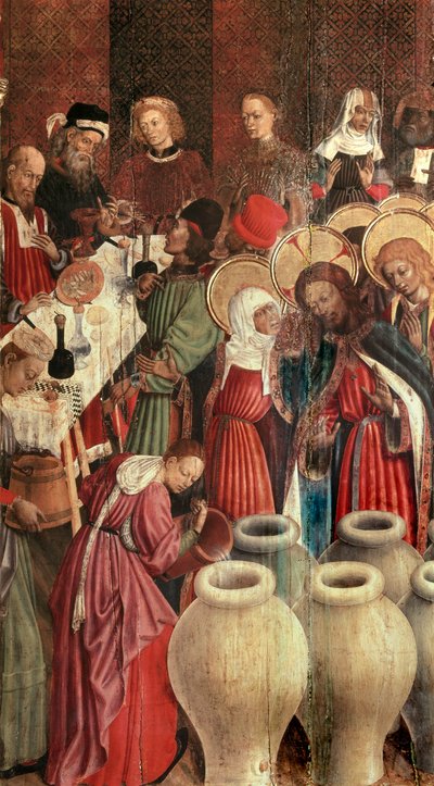 Pala della Trasfigurazione (dettaglio delle nozze di Cana) da Bernardo Martorell