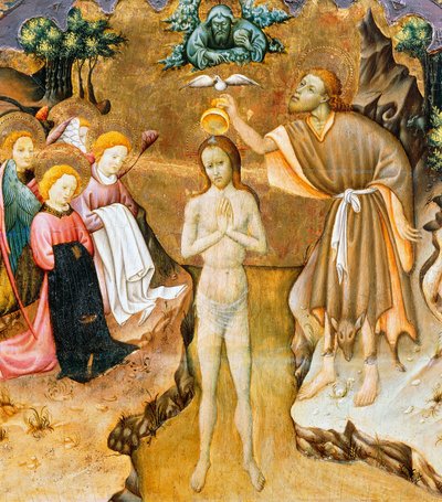 Battesimo di Cristo (dettaglio) da Bernardo Martorell