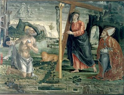 Cristo che porta la croce con Sant