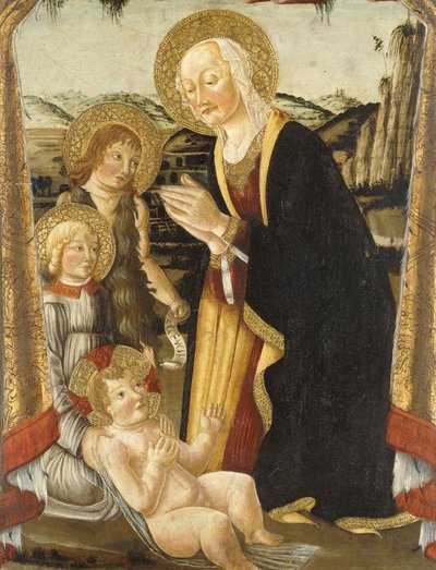 La Madonna e il Bambino con il Giovane San Giovanni Battista e un Angelo da Bernardo Rosselli