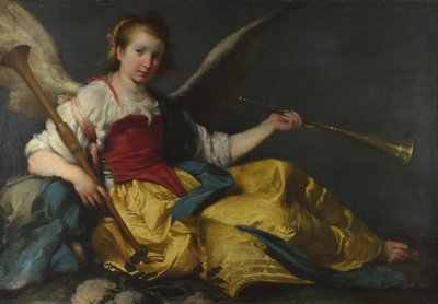 Una personificazione della Fama, c. 1635 da Bernardo Strozzi