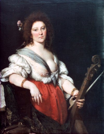 Suonatore di viola da gamba, c1635 da Bernardo Strozzi