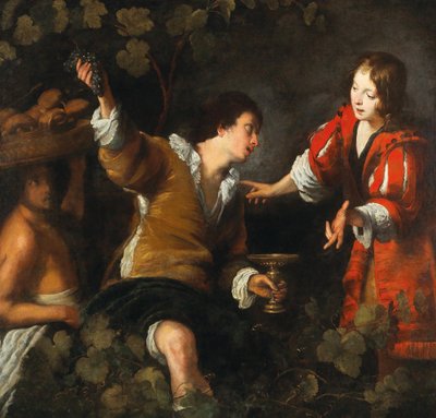 Giuseppe interpreta i sogni del panettiere e del coppiere da Bernardo Strozzi