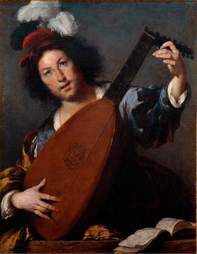Suonatore di liuto da Bernardo Strozzi