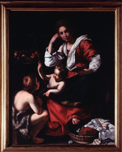 Rappresentazione della Sacra Famiglia con San Giovanni Battista bambino da Bernardo Strozzi