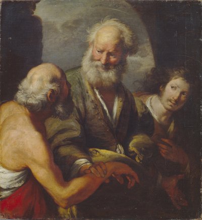 San Pietro guarisce un paralitico da Bernardo Strozzi