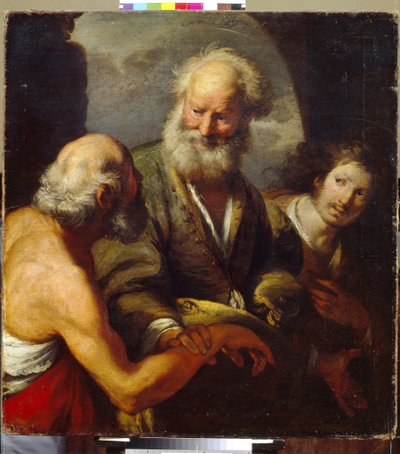 San Pietro guarisce un paralitico da Bernardo Strozzi