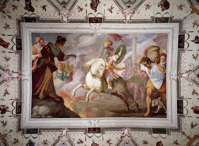 La morte di Marco Curzio, Villa Centurione, Sampierdarena, 1613-15 da Bernardo Strozzi