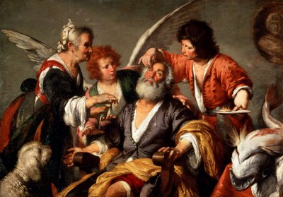 La guarigione di Tobia, c1635 da Bernardo Strozzi