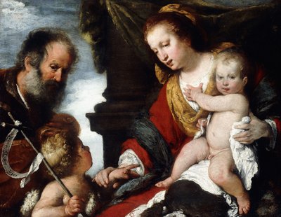 La Sacra Famiglia con il Bambino San Giovanni da Bernardo Strozzi