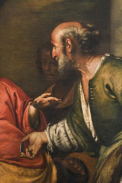 Il denaro del tributo, c.1631 (dettaglio) da Bernardo Strozzi
