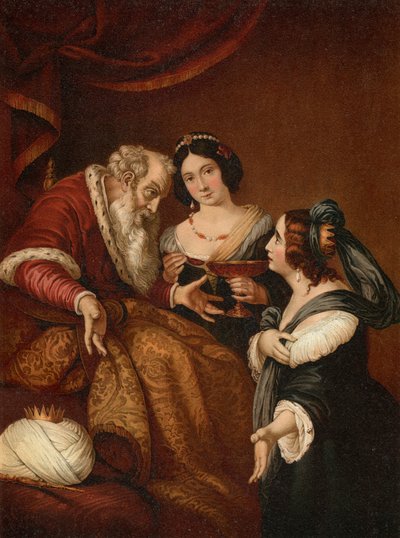 Ester implora misericordia da Assuero da Bernardo after Strozzi