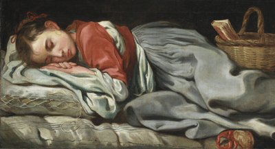 Giovane ragazza che dorme da Bernardt Keil or Keyl