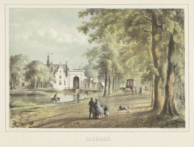 Veduta di Alkmaar con la Laurenskerk da Bernardus Gerardus ten Berge