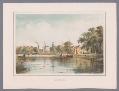 Veduta della città di Alkmaar da Bernardus Gerardus ten Berge