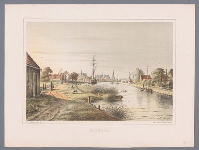 Veduta della città di Alkmaar da Bernardus Gerardus ten Berge