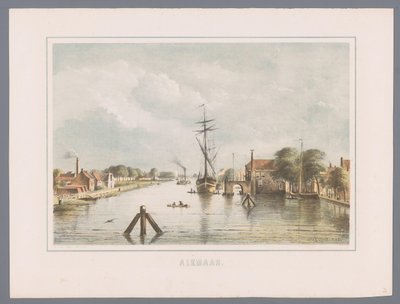 Veduta della città di Alkmaar da Bernardus Gerardus ten Berge